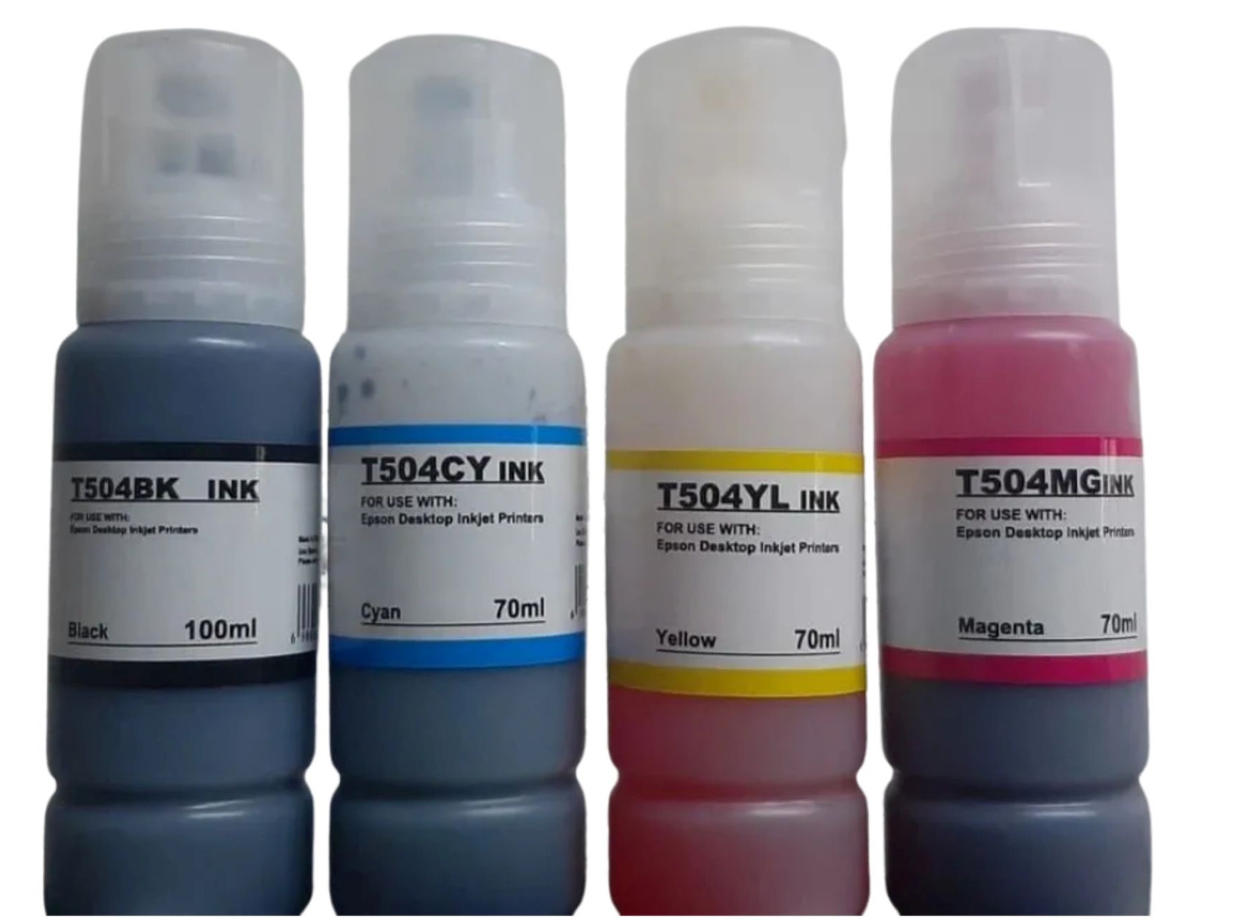 Botella de Tinta T504 Serie Negra, Cyan, Magenta y Amarilla - Imagen 2